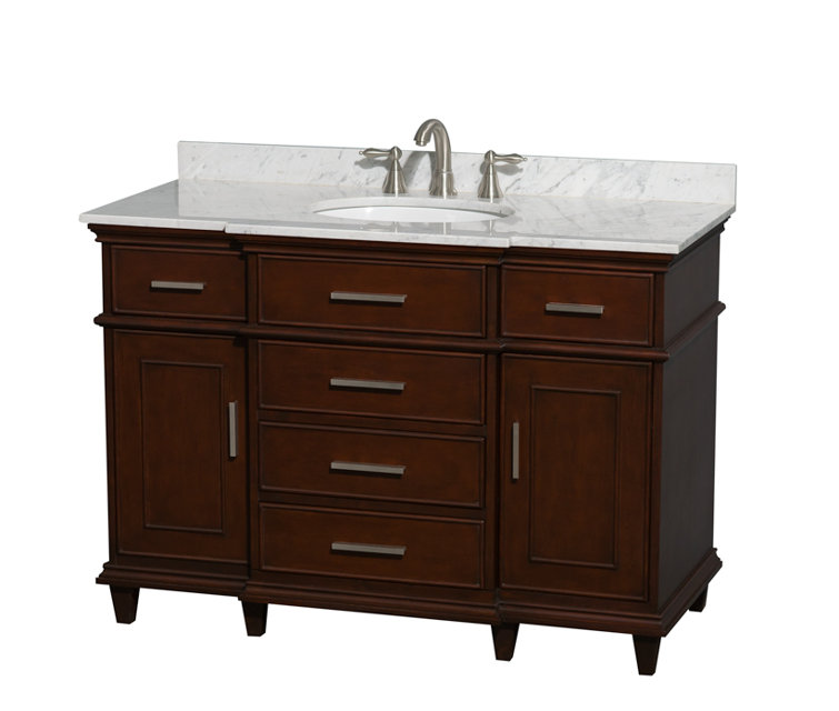 Wyndham Collection Berkeley 48" Single Bathroom Vanity Set Wayfair